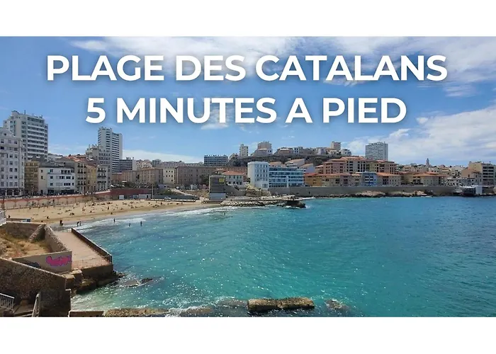 Appartement Vue Mer Marseille - Proches Plages - Wifi - Deux Chambres