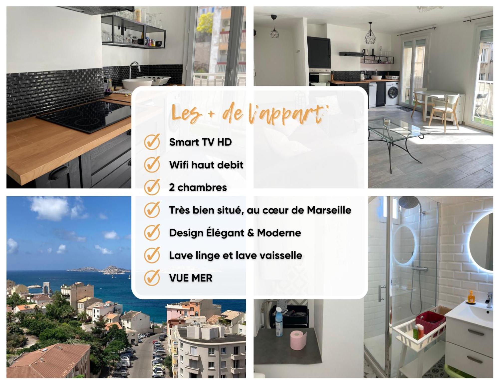 Vue Mer - Proches Plages - Wifi - Deux